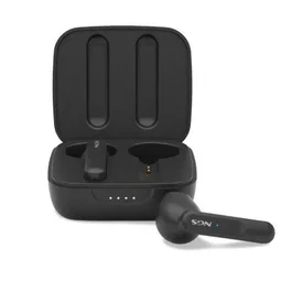 NGS Auriculares Bluetooth ARTICA MOVE Bluetooth 5.3 ENC Carga Inalámbrica - 7h Autonomía Auricular + 28h Total con Estuche, Almohadillas S/M/L, Negros (ARTICAMOVEBLACK)